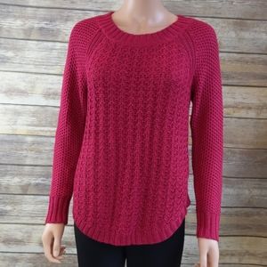Calvin Klein Jeans Persian Red Knit Sweater NWT